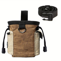 Pet Treat Bag for Training and Travel with Waist Belt for Dogs and Cats