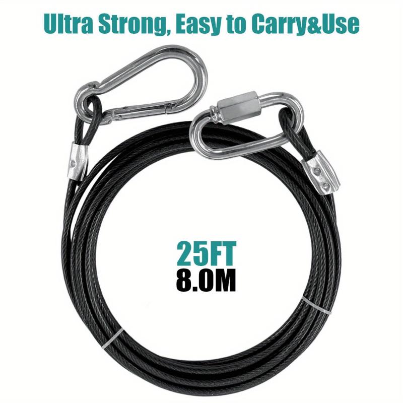Durable Steel Wire Dog Tie Out Cable for Indoor Outdoor Training
