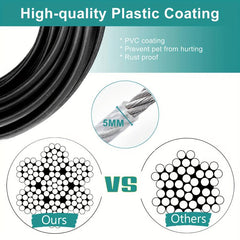 Durable Steel Wire Dog Tie Out Cable for Indoor Outdoor Training