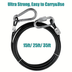 Durable Steel Wire Dog Tie Out Cable for Indoor Outdoor Training