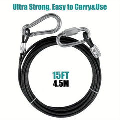 Durable Steel Wire Dog Tie Out Cable for Indoor Outdoor Training