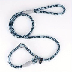 Heavy Duty Striped Dog Slip Lead Leash - No Pull Pet Training Leash