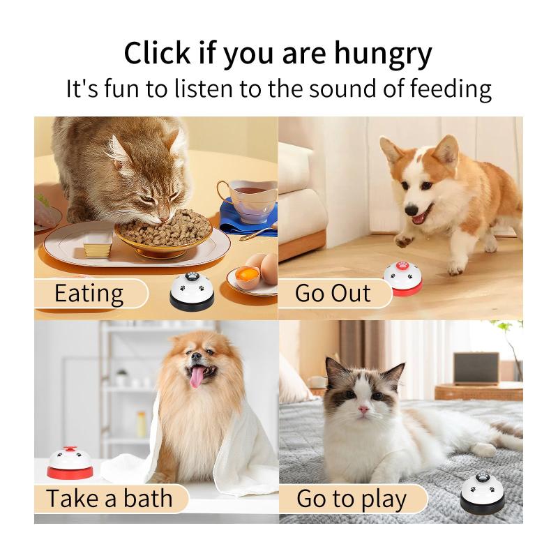 2pcs Pet Training Bell Big Button Dog Cat Doorbell Potty Training