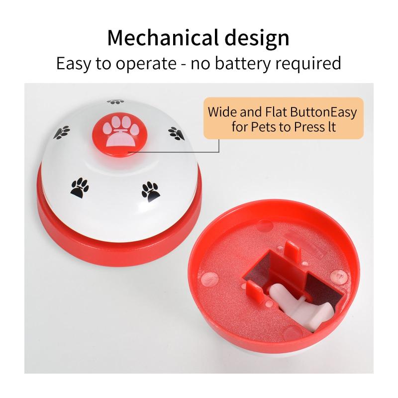 2pcs Pet Training Bell Big Button Dog Cat Doorbell Potty Training
