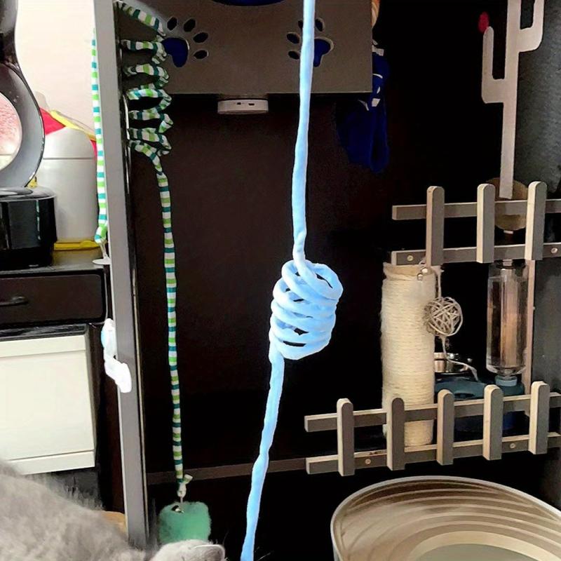 Interactive Hanging Cat Ball Toy with Bell