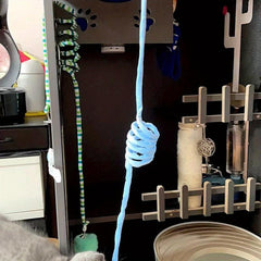 Interactive Hanging Cat Ball Toy with Bell