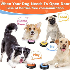 4 Colors Non-Slip Buttons Pet Communication Training Kit