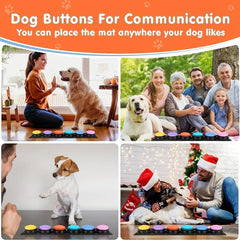 4 Colors Non-Slip Buttons Pet Communication Training Kit