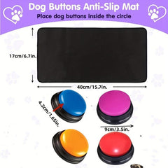 4 Colors Non-Slip Buttons Pet Communication Training Kit