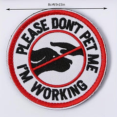 Service Dog Harness Embroidered Patch Guide Blind Dog