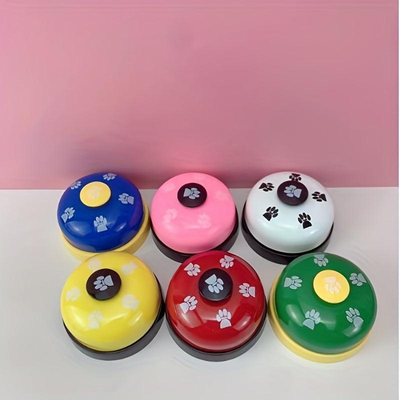 Pet Intelligence Toy Dog Cat Trainer with Footprints Press Bells