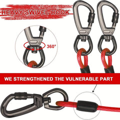 15M Reflective Steel Cable Dog Leash for Dogs Up To 113 4 KG