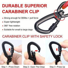 15M Reflective Steel Cable Dog Leash for Dogs Up To 113 4 KG