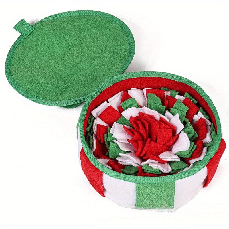 Dog Christmas Gift Toy Pet Sniff Pad Puzzle Hidden Food Play Game Puzzle Toys