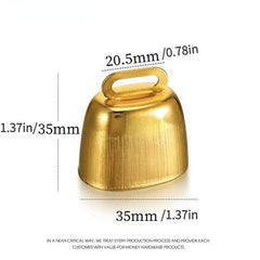 Retro Style Dog Training Bell Metal Cow Bell Pendant
