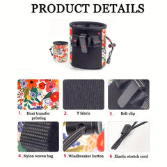 Dog Treat Pouch Dog Training Bag Multifunctional Large Capacity Pet Snack Bag
