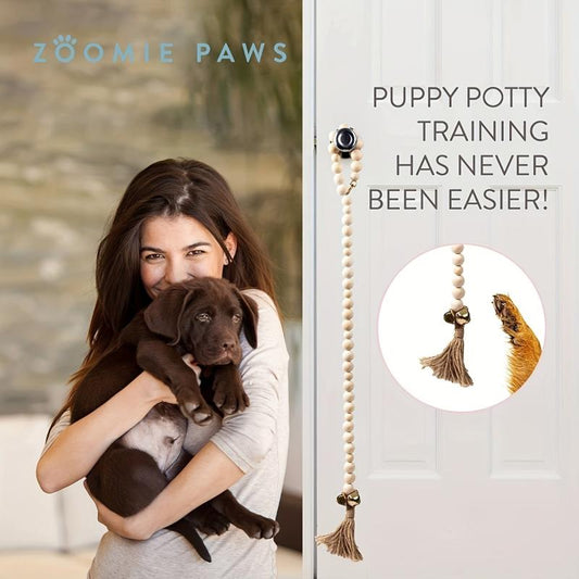 Dog Door Bells For Potty Training Durable Cotton Rope Hand Woven Dog Doorbell