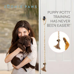 Dog Door Bells For Potty Training Durable Cotton Rope Hand Woven Dog Doorbell