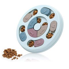 Slow Feeder Plate Cat Dog Bowl Interactive Puzzle Toy