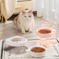 Adjustable Vertical Cat Bowl for Food and Water