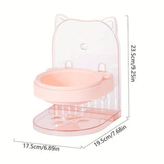 Adjustable Vertical Cat Bowl for Food and Water