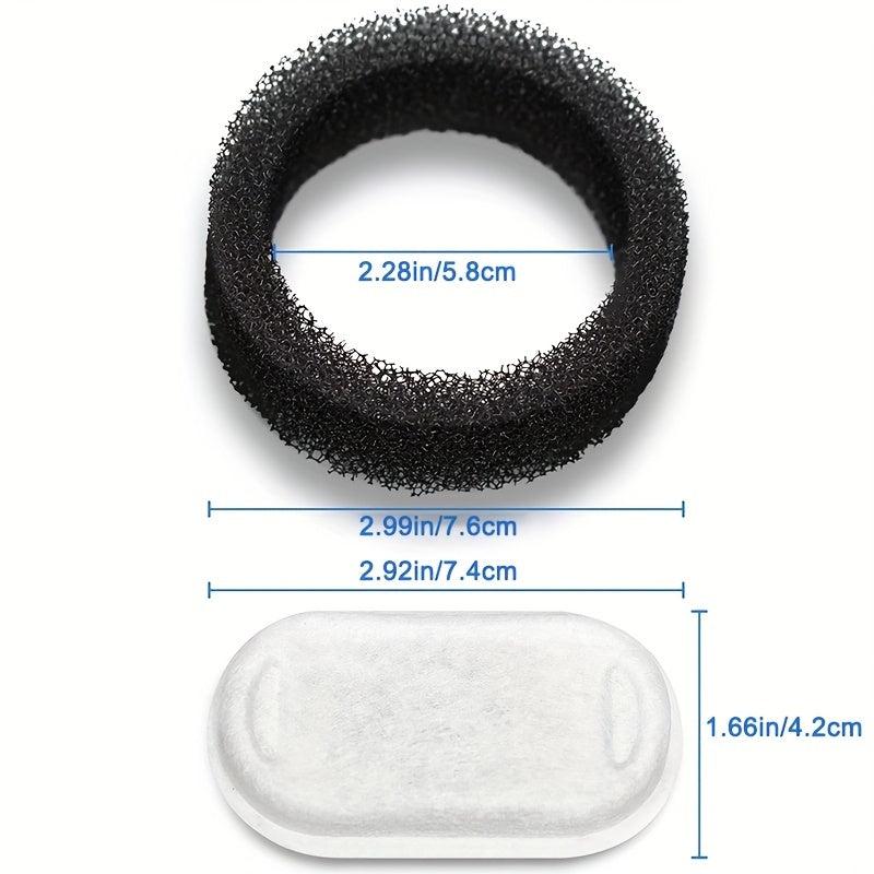 12 Pack Pet Water Fountain Replacement Filters for Stainless Steel Fountains