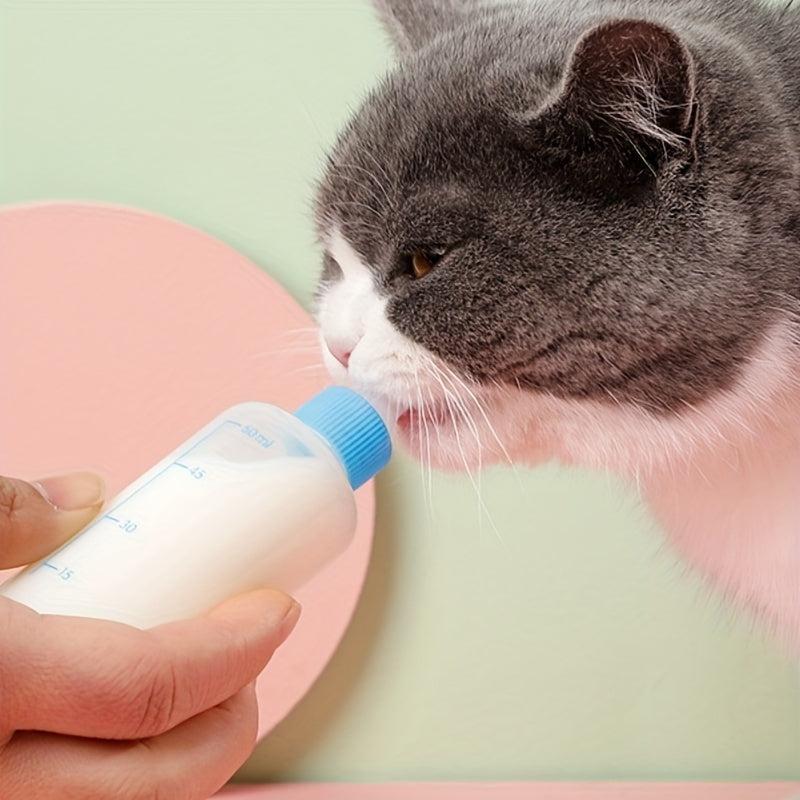 Pet Nursing Feeder Bottle Kits with Spare Pacifiers and Bottle Washing Brush