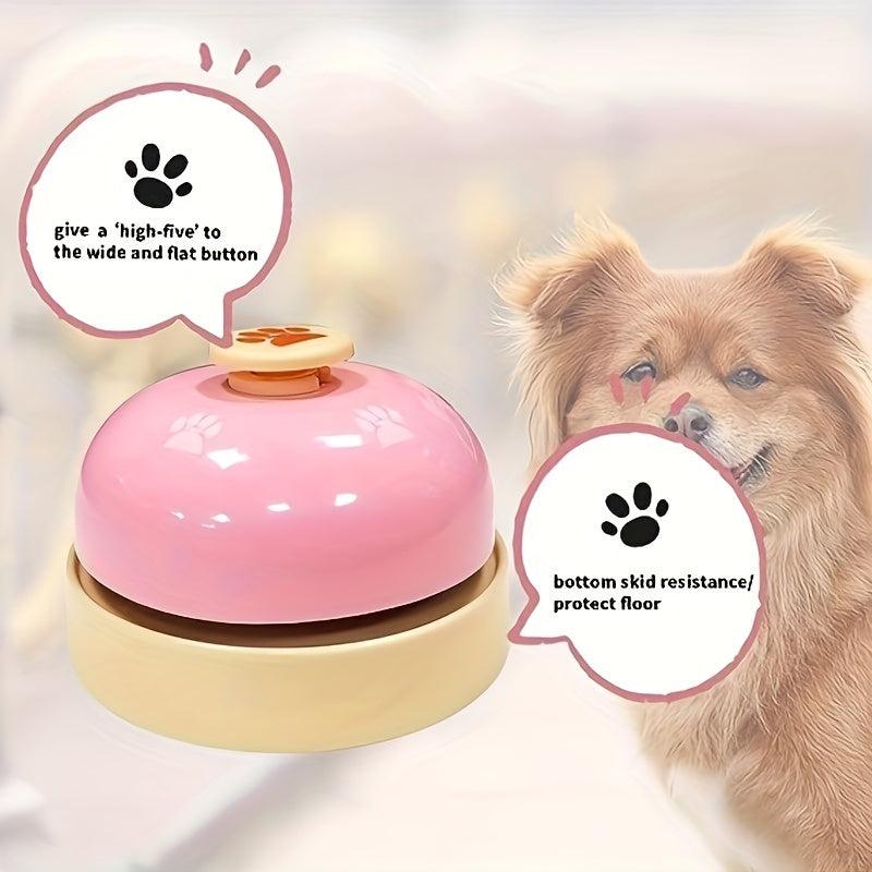 2pcs Pet Training Bells Dog Potty Bell Set Heavy Duty Metal Tool Pink