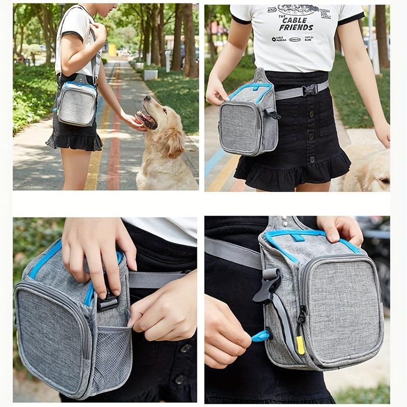 Large Capacity Dog Training Bag Pet Snack Waist Bag Dirt Resistant