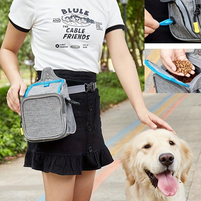 Large Capacity Dog Training Bag Pet Snack Waist Bag Dirt Resistant