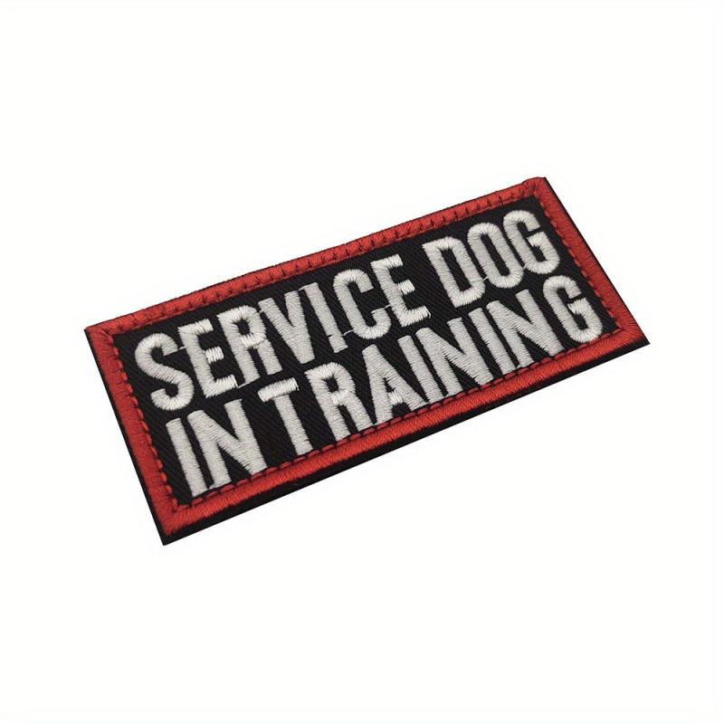 Service Dog Training Patches for Pet Harness Collar Embroidered Pet Vest Patches