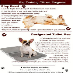 2pcs Dog Training Clicker Wrist Strap Sound Toy Button Marker