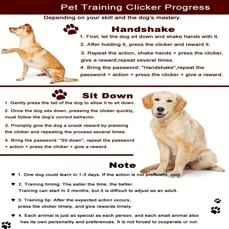 2pcs Dog Training Clicker Wrist Strap Sound Toy Button Marker