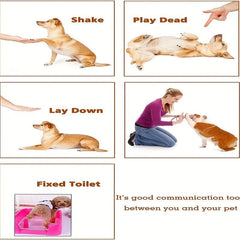 2pcs Dog Training Clicker Wrist Strap Sound Toy Button Marker