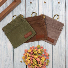 Dog Treat Training Pouch Waterproof Bag Carabiner for Outdoor Walking
