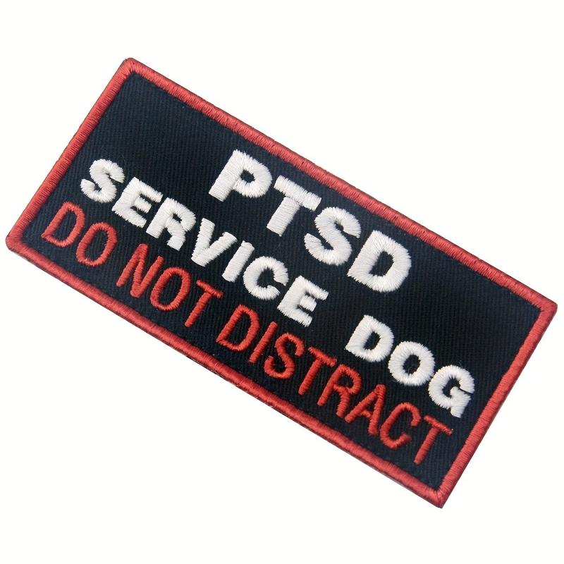 PTSD Service Dog Do Not Distract Patch - Dog Vest Harness Emblem