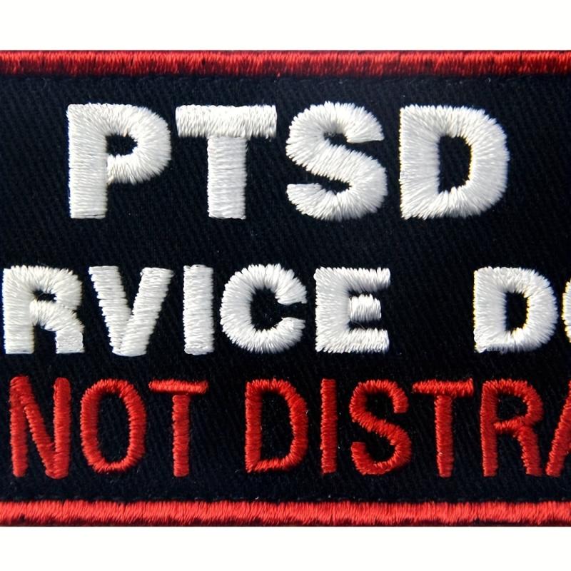 PTSD Service Dog Do Not Distract Patch - Dog Vest Harness Emblem