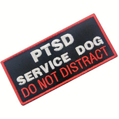PTSD Service Dog Do Not Distract Patch - Dog Vest Harness Emblem