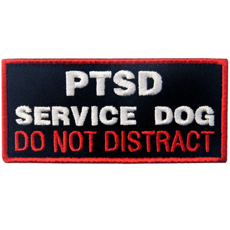 PTSD Service Dog Do Not Distract Patch - Dog Vest Harness Emblem