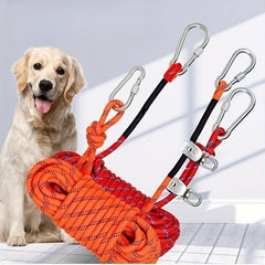 Reflective Dog Tie Out Cable 15-24m Portable Runner Leash