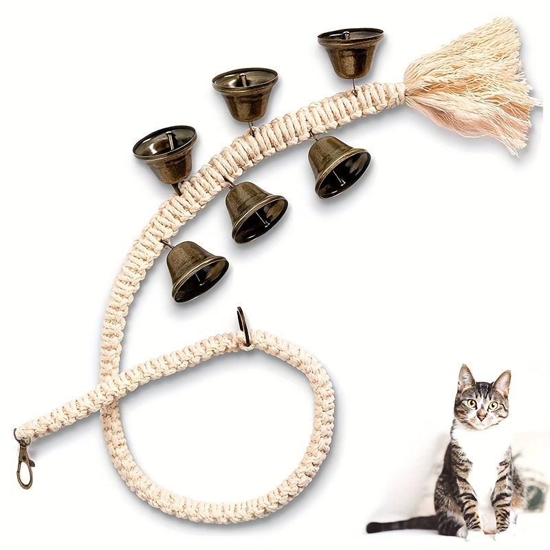 Dog Training Bell Pet Door Bell Hanging Rope Training Dog Bell
