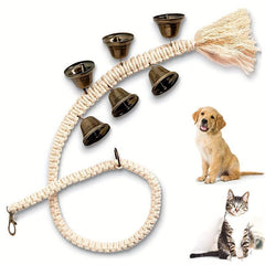 Dog Training Bell Pet Door Bell Hanging Rope Training Dog Bell