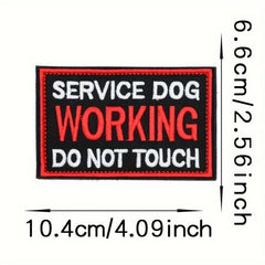 30pcs Service Dog Training Vest Embroidered Patches Dog Patch Accessories