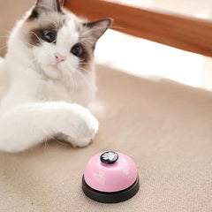 Pet Training Bell Footprint Printed Dinner Bell Dog Training Bell