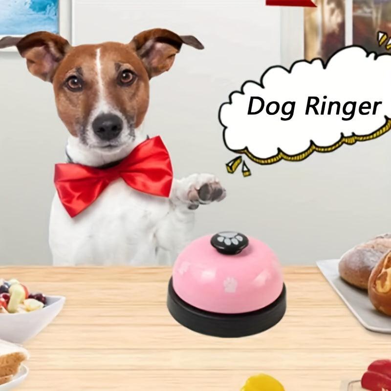 Pet Training Bell Footprint Printed Dinner Bell Dog Training Bell