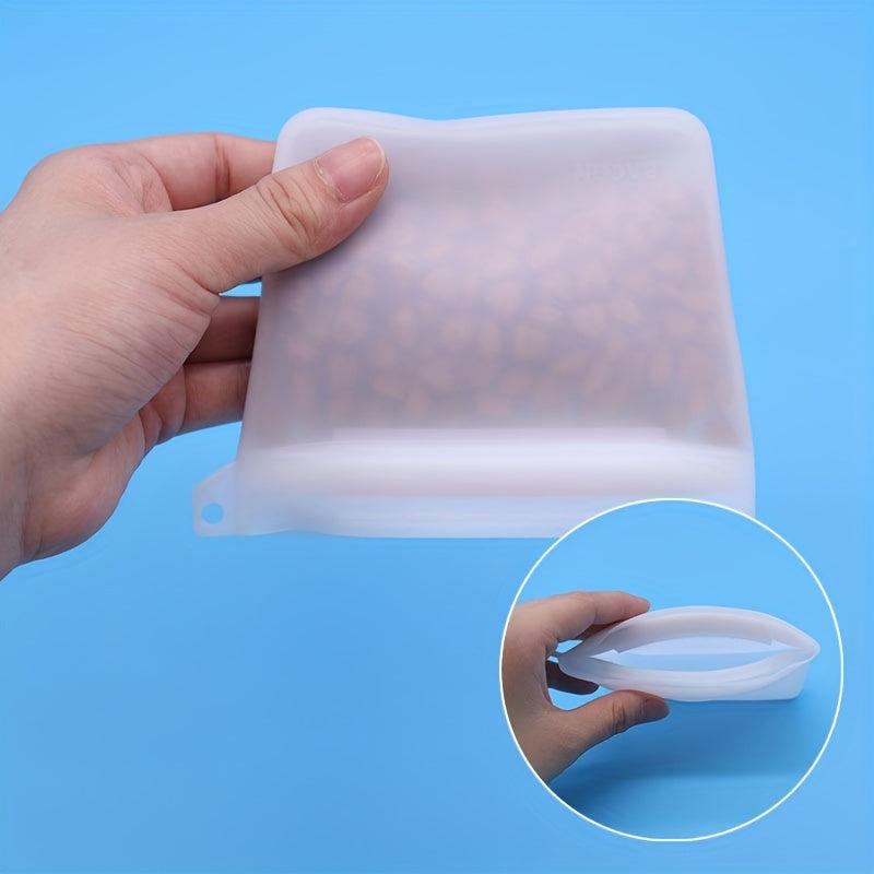 Dog Training Silicone Zipper Treat Bag - Reusable Pouch for Dry or Wet Treats