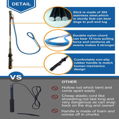 Interactive Dog Toy - Durable Teaser Wand with Fleece Rope Tether