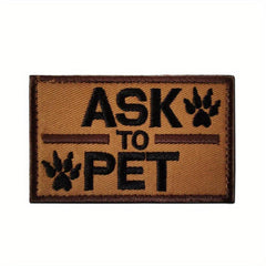 Personalized Embroidered Tactical Patch for Dog Harness - Enhance Safety