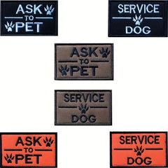 Personalized Embroidered Tactical Patch for Dog Harness - Enhance Safety