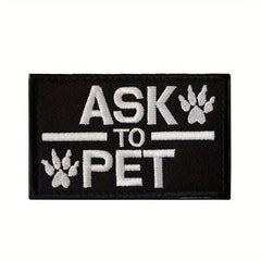 Personalized Embroidered Tactical Patch for Dog Harness - Enhance Safety